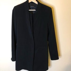 Zara Basic classic long black blazer, Size M